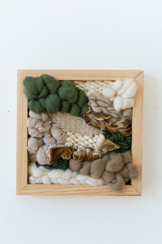 Mini Framed Weaving: Forest